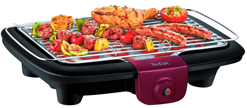 Jata BQ101 Electro Barbacoa Sin Humos Ni Olores Parrilla con 2 Alturas para  Cocinar Sano en el interior con Todas las Comodidades 2400 W, Color Negro